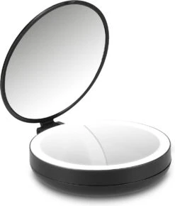 Navaris 1x/5x Vergrotende Make-up Spiegel - Compacte Opvouwbare Kap- En Reisspiegel - Led-verlichte Dubbelzijdige Make-upspiegel - Zwart 11 Navaris 1x/5x Vergrotende Make-up Spiegel - Compacte Opvouwbare Kap- En Reisspiegel - Led-verlichte Dubbelzijdige Make-upspiegel - Zwart -Max Factor Verkoop 1023x1200