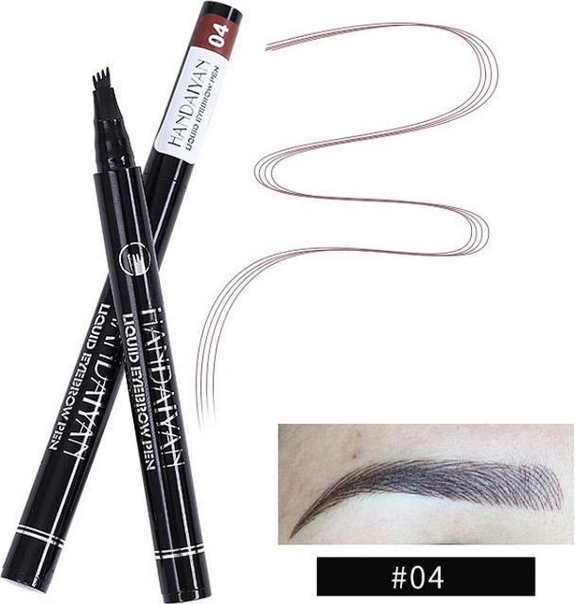 Joya Beauty® Microblading Eyebrow Tattoo Pen | Waterproof Tattoo Wenkbrauw Pen |Wenkbrauwpen | Kleur 4: Bruin 1 Joya Beauty® Microblading Eyebrow Tattoo Pen | Waterproof Tattoo Wenkbrauw Pen |Wenkbrauwpen | Kleur 4: Bruin