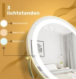 Great's® Make Up Spiegel Met LED Verlichting - ⌀ 40cm - Visagie Spiegel Rond - Extra Close Up Spiegeltje 10x - Goud 10 Great's® Make Up Spiegel Met LED Verlichting - ⌀ 40cm - Visagie Spiegel Rond - Extra Close Up Spiegeltje 10x - Goud -Max Factor Verkoop 1157x1200