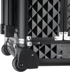 Dreamble Make-up Koffer - Make-up Trolley - Zwart - Rijdbaar - Met Wieltjes - Compact - 8 Vakken - Met Slot - 2 Sleutels -Max Factor Verkoop 1161x1200