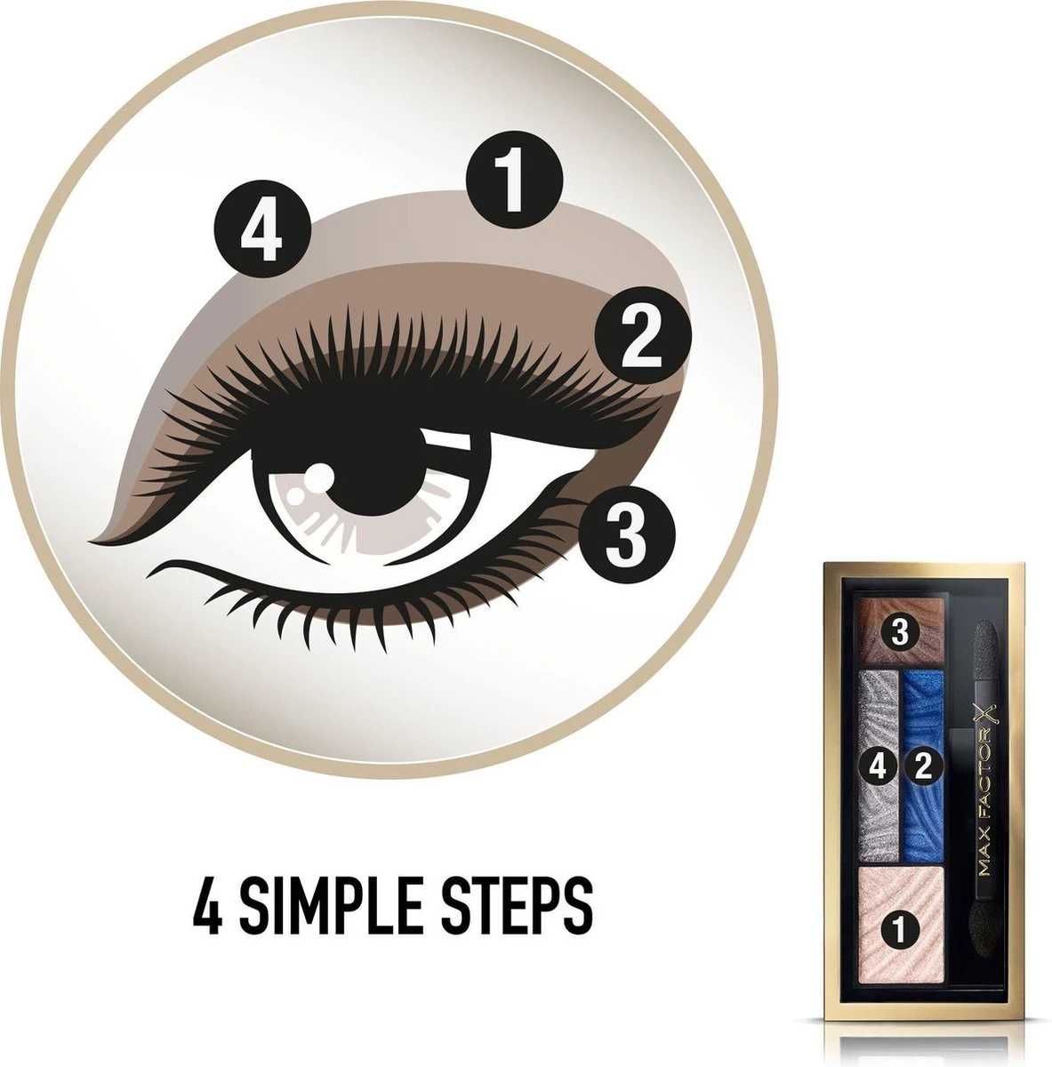 Max Factor Smokey Eye Drama Kit - 06 Azure Allure - Oogschaduw Palette 2 Max Factor Smokey Eye Drama Kit - 06 Azure Allure - Oogschaduw Palette - Afbeelding 2