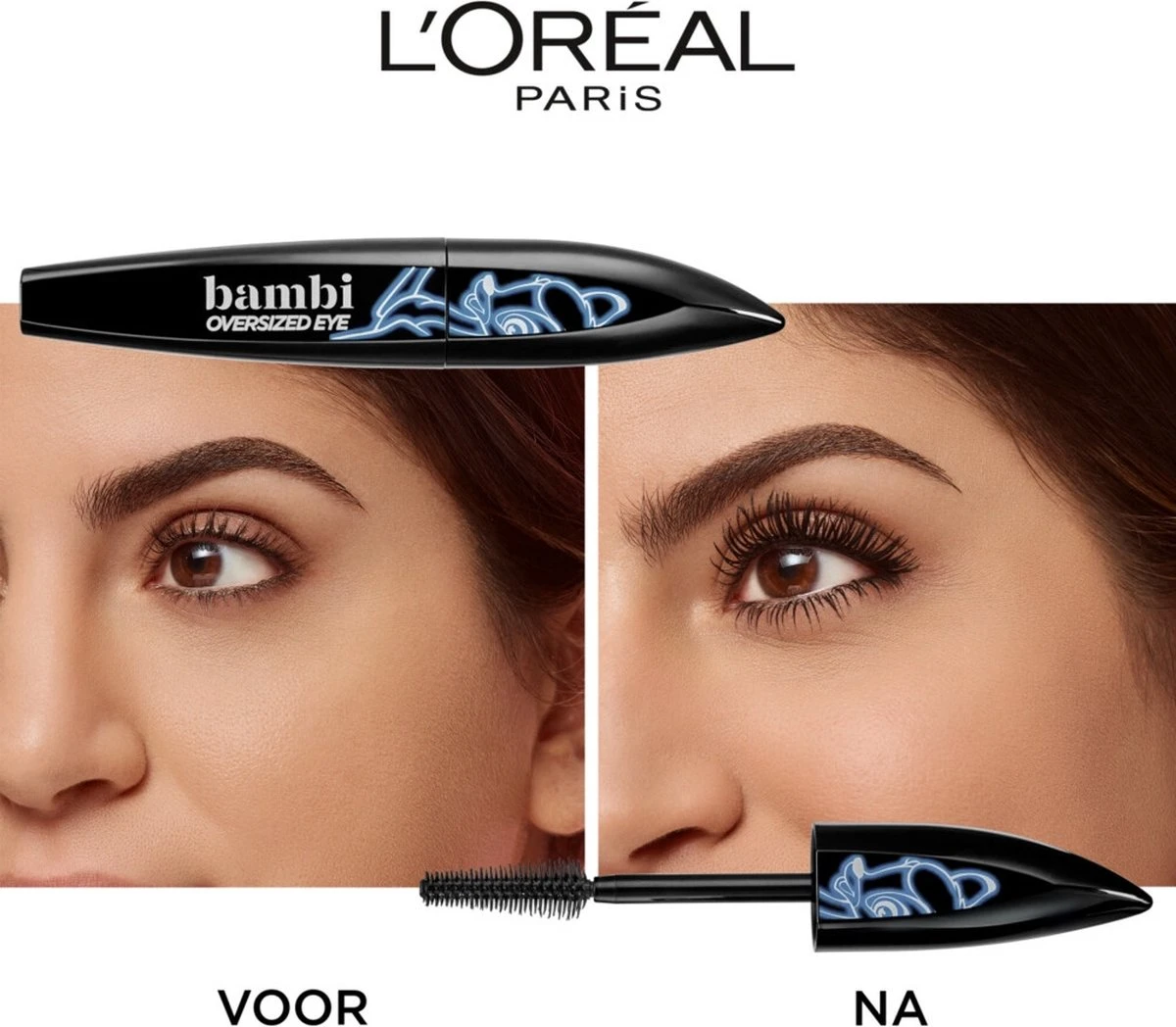 L’Oréal Paris Bambi XXL Oversized Eye Mascara - Zwart - Volume & Lengte Mascara - 8.9ml 2 L’Oréal Paris Bambi XXL Oversized Eye Mascara - Zwart - Volume & Lengte Mascara - 8.9ml - Afbeelding 2