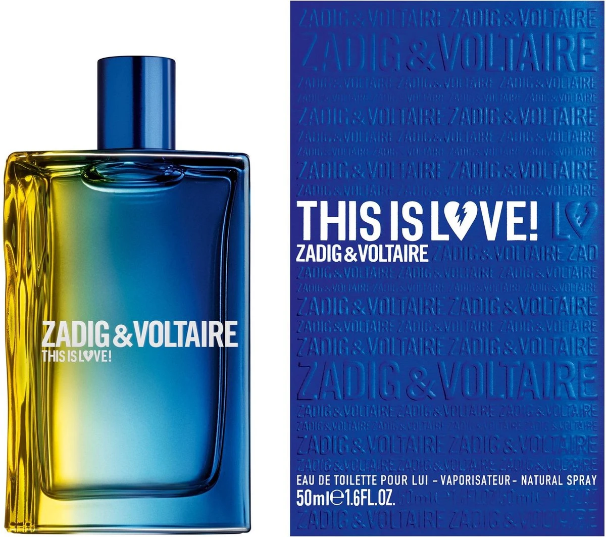 Zadig & Voltaire This Is Love! 100 Ml - Eau De Toilette - Herenparfum 2 Zadig & Voltaire This Is Love! 100 Ml - Eau De Toilette - Herenparfum - Afbeelding 2