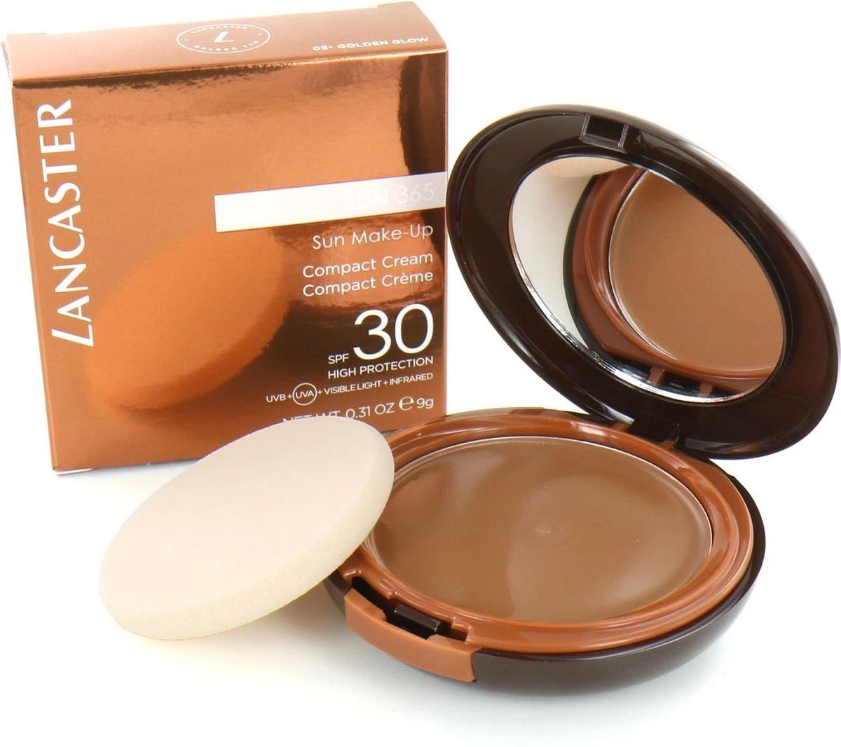 Lancaster Sun 365 Compact Bronzing Creme SPF 30 - 03 Golden Glow - 10 G 6 Lancaster Sun 365 Compact Bronzing Creme SPF 30 - 03 Golden Glow - 10 G - Afbeelding 6
