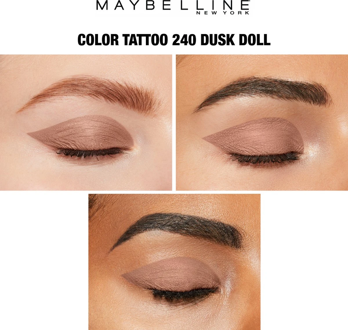 Maybelline Eye Studio Color Tattoo 24H Cream Oogschaduw - 240 Dusk Doll - Bruin 4 Maybelline Eye Studio Color Tattoo 24H Cream Oogschaduw - 240 Dusk Doll - Bruin - Afbeelding 4