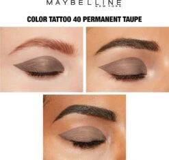 Maybelline Eye Studio Color Tattoo Oogschaduw - 40 Permanent Taupe/bruin 23 Maybelline Eye Studio Color Tattoo Oogschaduw - 40 Permanent Taupe/bruin -Max Factor Verkoop 1200x1138