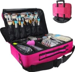 Cosmetica Koffer - Make-up Koffer Met Verstelbare Vakken - Visagie En Nagelstyliste Beauty Koffer - 40x30x14CM - Roze 15 Cosmetica Koffer - Make-up Koffer Met Verstelbare Vakken - Visagie En Nagelstyliste Beauty Koffer - 40x30x14CM - Roze -Max Factor Verkoop 1200x1146