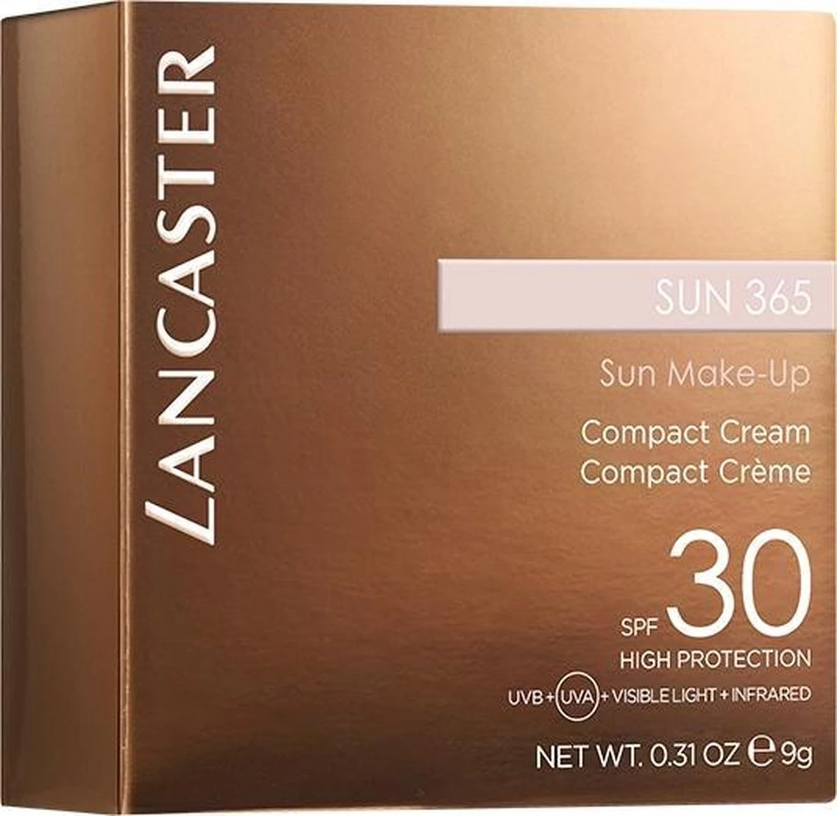 Lancaster Sun 365 Compact Bronzing Creme SPF 30 - 03 Golden Glow - 10 G 11 Lancaster Sun 365 Compact Bronzing Creme SPF 30 - 03 Golden Glow - 10 G - Afbeelding 11