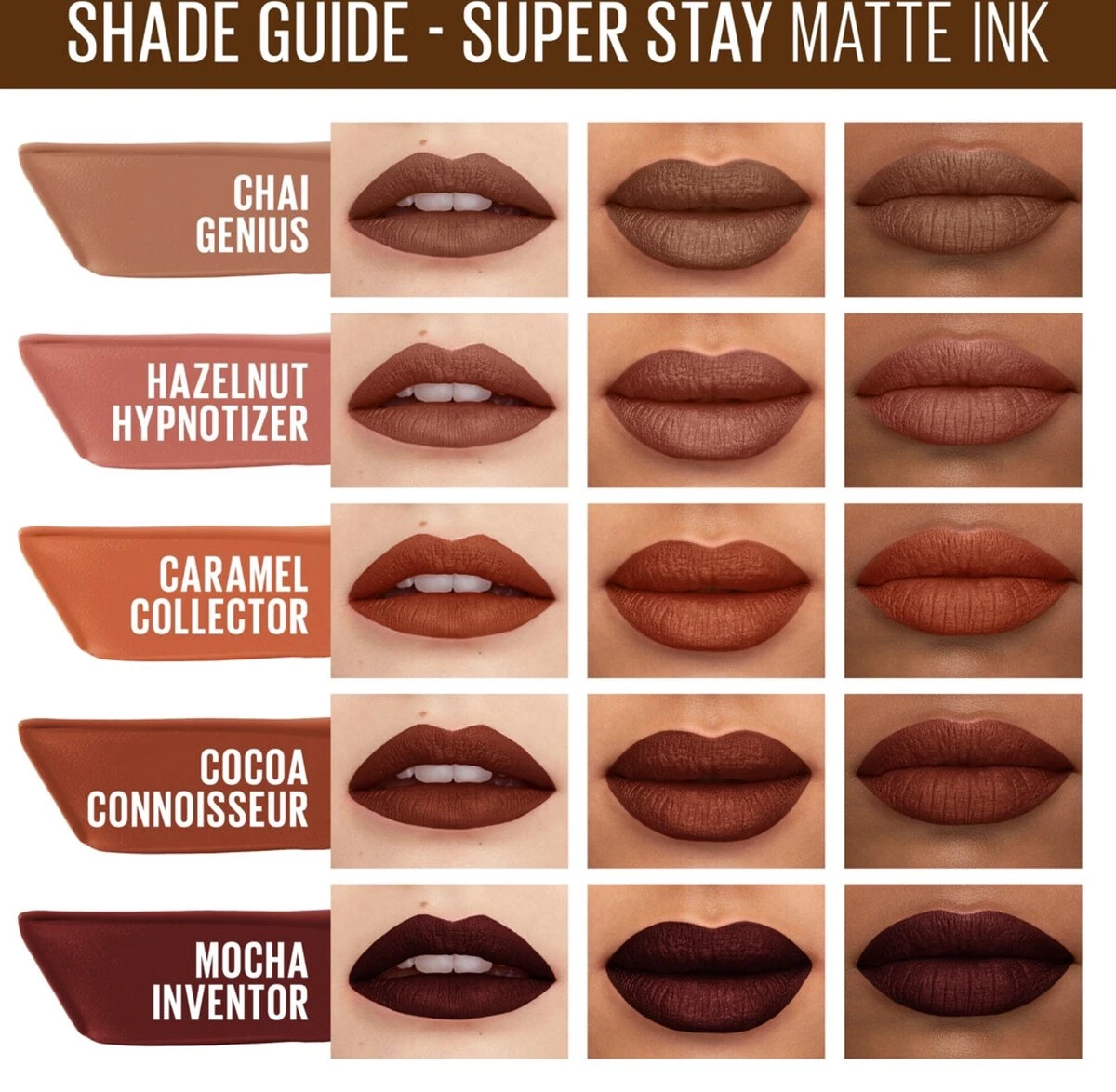 Maybelline SuperStay Matte Ink Lipstick Coffee Collection Limited Edition - 265 Caramel Collector - Nude Lippenstift - 5 Ml 4 Maybelline SuperStay Matte Ink Lipstick Coffee Collection Limited Edition - 265 Caramel Collector - Nude Lippenstift - 5 Ml - Afbeelding 4