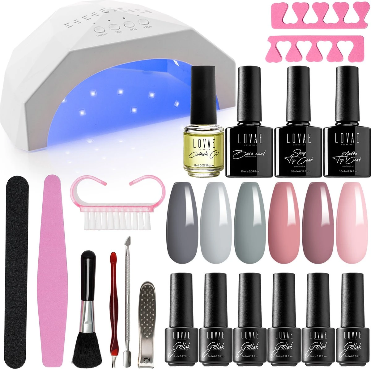 Gellak Starterspakket - Gellak - Gel Nagellak - Gellak Set - 6x8ML Kleuren - Nude Edition - Gellac - Nude Kleuren 1 Gellak Starterspakket - Gellak - Gel Nagellak - Gellak Set - 6x8ML Kleuren - Nude Edition - Gellac - Nude Kleuren