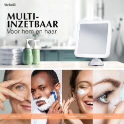 Melodii ML10X - Make Up Spiegel Met LED Verlichting - Scheerspiegel - 10x Vergroting - Met Tru-Daylight Verlichting - Voor Hem En Voor Haar 18 Melodii ML10X - Make Up Spiegel Met LED Verlichting - Scheerspiegel - 10x Vergroting - Met Tru-Daylight Verlichting - Voor Hem En Voor Haar -Max Factor Verkoop 1200x1200 12