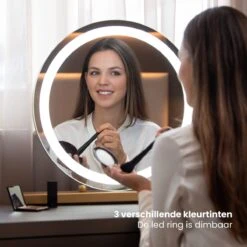 Nuvoo Make-up Spiegel - Visagie Spiegel - Hollywood Spiegel - Diameter 50cm - 3 Licht Tinten - Dimbaar - USB Telefoonoplader - Goud 16 Nuvoo Make-up Spiegel - Visagie Spiegel - Hollywood Spiegel - Diameter 50cm - 3 Licht Tinten - Dimbaar - USB Telefoonoplader - Goud -Max Factor Verkoop 1200x1200 127