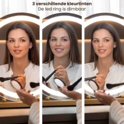 Nuvoo Make-up Spiegel - Visagie Spiegel - Hollywood Spiegel - Diameter 50cm - 3 Licht Tinten - Dimbaar - USB Telefoonoplader - Goud 17 Nuvoo Make-up Spiegel - Visagie Spiegel - Hollywood Spiegel - Diameter 50cm - 3 Licht Tinten - Dimbaar - USB Telefoonoplader - Goud -Max Factor Verkoop 1200x1200 128