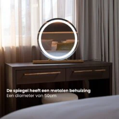 Nuvoo Make-up Spiegel - Visagie Spiegel - Hollywood Spiegel - Diameter 50cm - 3 Licht Tinten - Dimbaar - USB Telefoonoplader - Goud 22 Nuvoo Make-up Spiegel - Visagie Spiegel - Hollywood Spiegel - Diameter 50cm - 3 Licht Tinten - Dimbaar - USB Telefoonoplader - Goud -Max Factor Verkoop 1200x1200 132