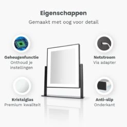 Mirlux Hollywood Spiegel Met Verlichting - Make Up - Visagie - Dimbaar LED Lampen Licht - Zwart 14 Mirlux Hollywood Spiegel Met Verlichting - Make Up - Visagie - Dimbaar LED Lampen Licht - Zwart -Max Factor Verkoop 1200x1200 181