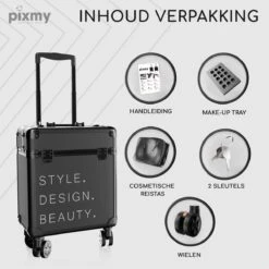 PIXMY® - MT130-S - Make Up Koffer - Cosmetica Koffer - DESIGN 12 PIXMY® - MT130-S - Make Up Koffer - Cosmetica Koffer - DESIGN -Max Factor Verkoop 1200x1200 188