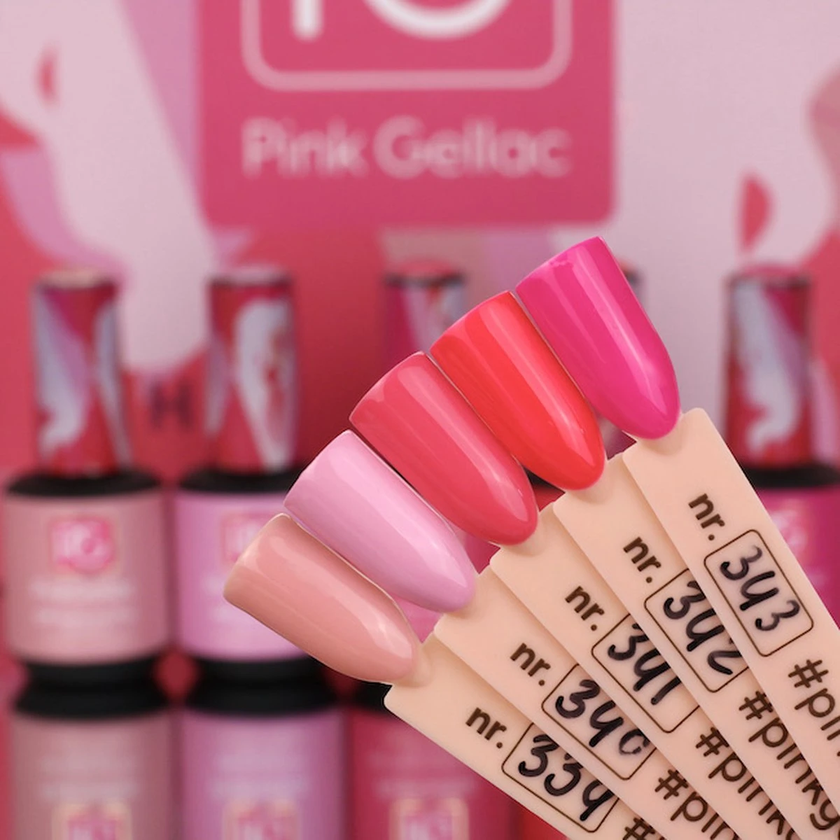 Pink Gellac - Sapphire Pink - Gellak - Vegan - Roze - Glanzend - 15ml 5 Pink Gellac - Sapphire Pink - Gellak - Vegan - Roze - Glanzend - 15ml - Afbeelding 5