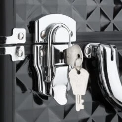 Dreamble Make-up Koffer - Make-up Trolley - Zwart - Rijdbaar - Met Wieltjes - Compact - 8 Vakken - Met Slot - 2 Sleutels -Max Factor Verkoop 1200x1200 290