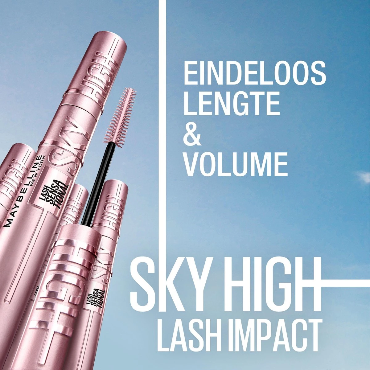 Maybelline Lash Sensational Sky High Waterproof - Zwart - Lengte Mascara - 6 Ml 10 Maybelline Lash Sensational Sky High Waterproof - Zwart - Lengte Mascara - 6 Ml - Afbeelding 10