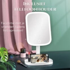 HighHome - Make Up Spiegel Met Led Verlichting - Inclusief 10x Spiegel - 3 Warmtes - 360 °C Draaibaar 15 HighHome - Make Up Spiegel Met Led Verlichting - Inclusief 10x Spiegel - 3 Warmtes - 360 °C Draaibaar -Max Factor Verkoop 1200x1200 4