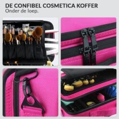 Cosmetica Koffer - Make-up Koffer Met Verstelbare Vakken - Visagie En Nagelstyliste Beauty Koffer - 40x30x14CM - Roze 22 Cosmetica Koffer - Make-up Koffer Met Verstelbare Vakken - Visagie En Nagelstyliste Beauty Koffer - 40x30x14CM - Roze -Max Factor Verkoop 1200x1200 95