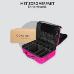 Cosmetica Koffer - Make-up Koffer Met Verstelbare Vakken - Visagie En Nagelstyliste Beauty Koffer - 40x30x14CM - Roze 23 Cosmetica Koffer - Make-up Koffer Met Verstelbare Vakken - Visagie En Nagelstyliste Beauty Koffer - 40x30x14CM - Roze -Max Factor Verkoop 1200x1200 96