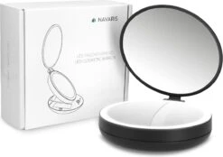 Navaris 1x/5x Vergrotende Make-up Spiegel - Compacte Opvouwbare Kap- En Reisspiegel - Led-verlichte Dubbelzijdige Make-upspiegel - Zwart 13 Navaris 1x/5x Vergrotende Make-up Spiegel - Compacte Opvouwbare Kap- En Reisspiegel - Led-verlichte Dubbelzijdige Make-upspiegel - Zwart -Max Factor Verkoop 1200x847 1