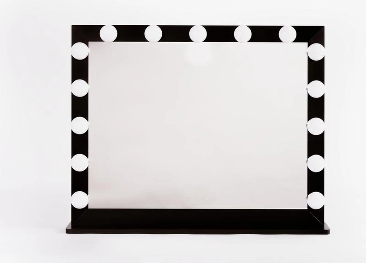 Make Up Spiegel Met Verlichting | Vivo | Hollywood Spiegel | Zwart | Touch | 3 Standen | 70x54 6 Make Up Spiegel Met Verlichting | Vivo | Hollywood Spiegel | Zwart | Touch | 3 Standen | 70x54 - Afbeelding 6