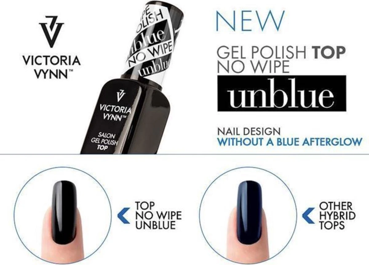 Victoria Vynn Topcoat No Wipe Unblue 15 Ml. - Topcoat Zonder Plaklaag - Jouw Donkere Kleur Behoudt Zijn Werkelijke Kleur - Geen Paarse Gloed Meer- MET UV Filter! 1 Victoria Vynn Topcoat No Wipe Unblue 15 Ml. - Topcoat Zonder Plaklaag - Jouw Donkere Kleur Behoudt Zijn Werkelijke Kleur - Geen Paarse Gloed Meer- MET UV Filter!