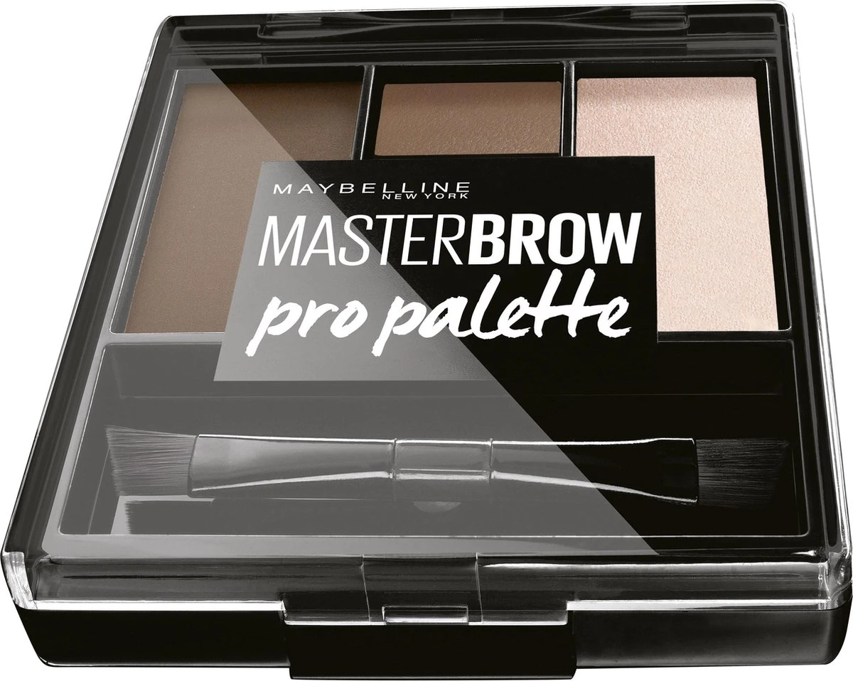 Maybelline Master Brow Design Kit - 3 Soft Brown - Bruin - Wenkbrauw Set 2 Maybelline Master Brow Design Kit - 3 Soft Brown - Bruin - Wenkbrauw Set - Afbeelding 2