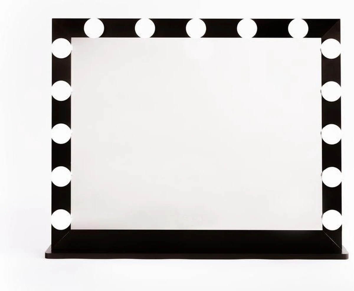 Make Up Spiegel Met Verlichting | Vivo | Hollywood Spiegel | Zwart | Touch | 3 Standen | 70x54 7 Make Up Spiegel Met Verlichting | Vivo | Hollywood Spiegel | Zwart | Touch | 3 Standen | 70x54 - Afbeelding 7