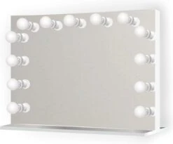 Bright Beauty Vanity Hollywood Make Up Spiegel Met Verlichting - 80 X 65 Cm - Dimbaar - Zonder Rand - Spiegelglas 5 Bright Beauty Vanity Hollywood Make Up Spiegel Met Verlichting - 80 X 65 Cm - Dimbaar - Zonder Rand - Spiegelglas -Max Factor Verkoop 1200x995