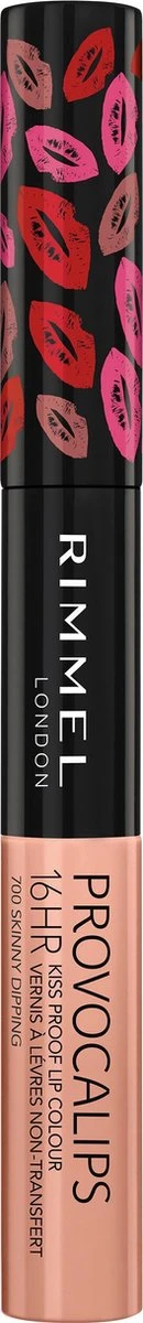 Rimmel London Provocalips Kiss Proof 16 Hr Liquid Lip - 700 Skinny Dipping - 7 Ml - Nude 8 Rimmel London Provocalips Kiss Proof 16 Hr Liquid Lip - 700 Skinny Dipping - 7 Ml - Nude - Afbeelding 8
