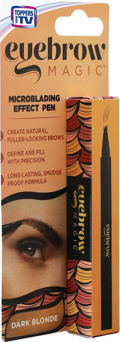 Eyebrow Magic Wenkbrauwpen - Donker Blond - Wenkbrauwpotloden - Microblading 1 Eyebrow Magic Wenkbrauwpen - Donker Blond - Wenkbrauwpotloden - Microblading