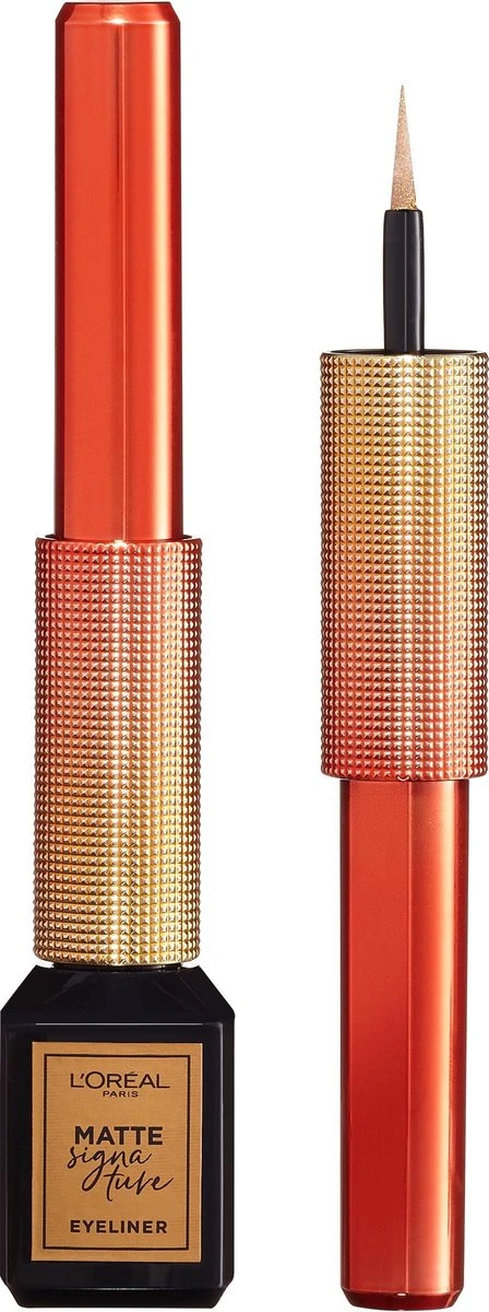 L’Oréal Paris Paris Electric Nights Superliner Matte Signature Eyeliner - Limited Edition – 10 Gold – Goud 5 L’Oréal Paris Paris Electric Nights Superliner Matte Signature Eyeliner - Limited Edition – 10 Gold – Goud - Afbeelding 5