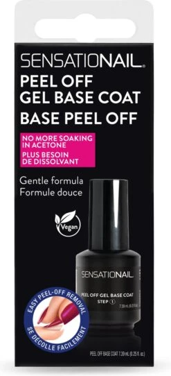Sensationail Peel Off Gel Base Coat - 71791 5 Sensationail Peel Off Gel Base Coat - 71791 -Max Factor Verkoop 547x1200