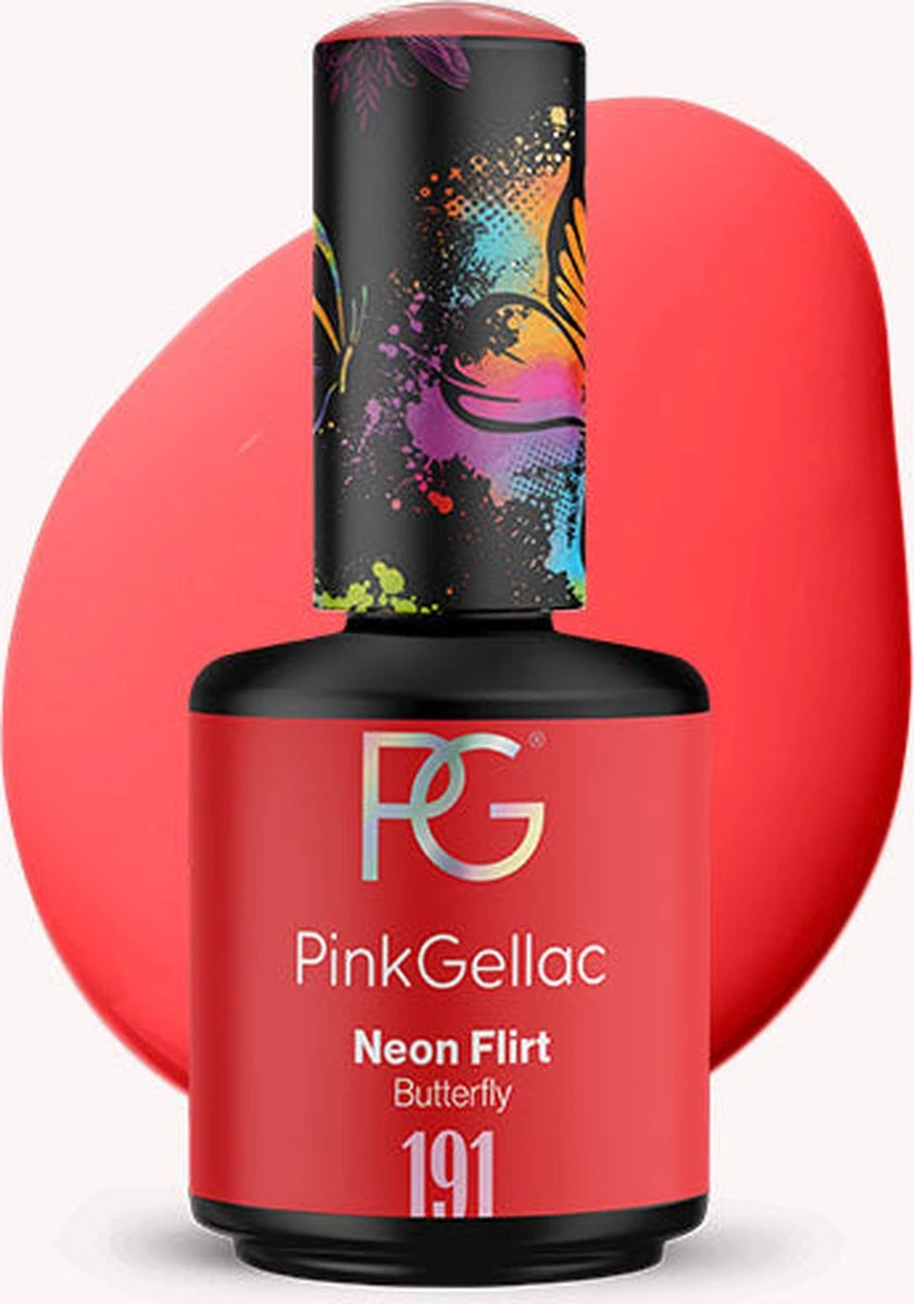 Pink Gellac - Neon Flirt - Gellak - Vegan - Roze - Glanzend - 15ml 10 Pink Gellac - Neon Flirt - Gellak - Vegan - Roze - Glanzend - 15ml - Afbeelding 10