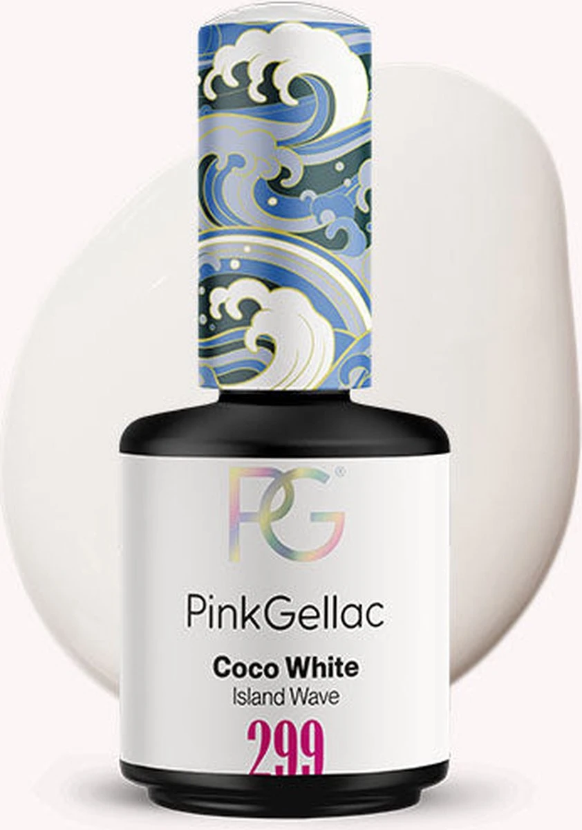 Pink Gellac - Coco White - Gellak - Vegan - Wit - Creamy Finish - 15 Ml 1 Pink Gellac - Coco White - Gellak - Vegan - Wit - Creamy Finish - 15 Ml