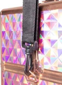 Koffer Groot Holo/Golden Rose XXL Met Opbergvakken 10 Koffer Groot Holo/Golden Rose XXL Met Opbergvakken -Max Factor Verkoop 883x1200