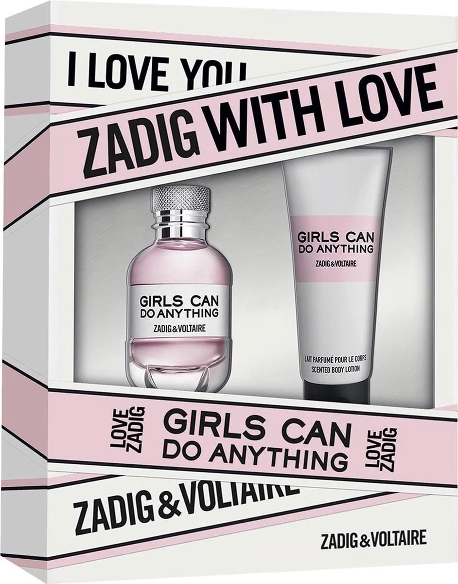 Zadig & Voltaire Girls Can Do Anything Giftset - 30 Ml Eau De Parfum + 75 Ml Bodylotion - Geurengeschenkset 1 Zadig & Voltaire Girls Can Do Anything Giftset - 30 Ml Eau De Parfum + 75 Ml Bodylotion - Geurengeschenkset