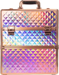 Koffer Groot Holo/Golden Rose XXL Met Opbergvakken 14 Koffer Groot Holo/Golden Rose XXL Met Opbergvakken -Max Factor Verkoop 942x1200